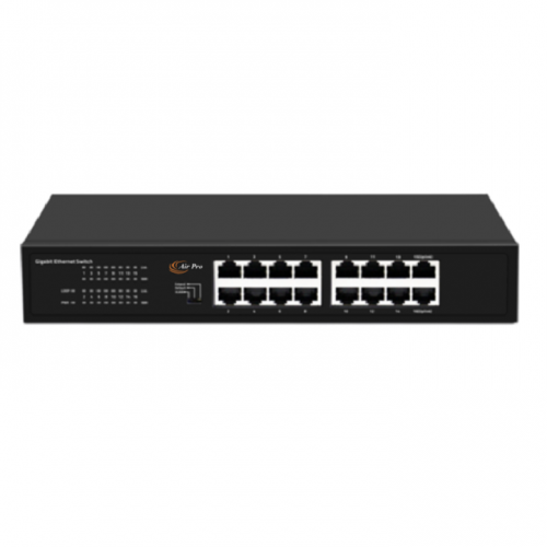 AirPro AP-SG1016 16Port 10/100/1000 Gigabit Unmanaged Switch
