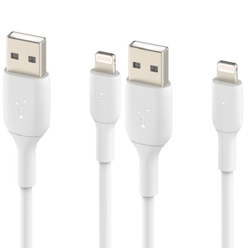 Belkin Cable P-CAB001 BoostCharge USB-C to USB-A Cable 2M - White - 2-Pack