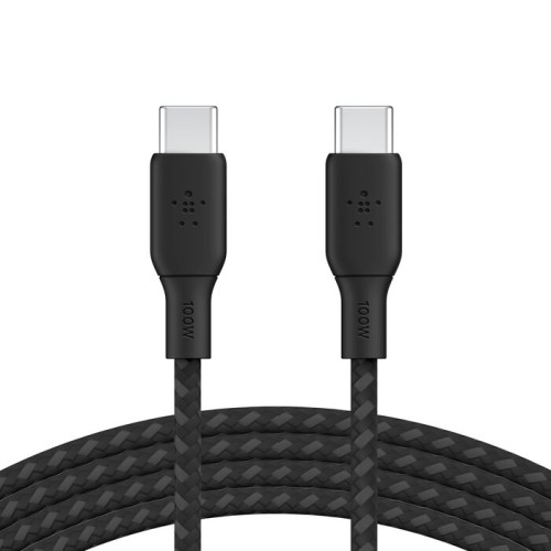 Belkin Cable BL-CBL-USBC-USBC-2M-100W-BLK BoostCharge USB-C to USB-C Cable 100W 2M - Black - CAB014bt2MBK
