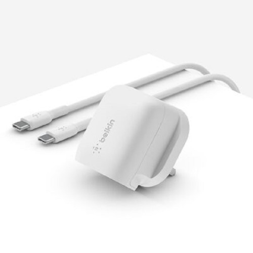 Belkin Charger BL-AC-USBC-A006-20W-CBL-CC BoostCharge USB-C Wall Charger 20W + USB-C Cable - WCA006MY1MWH-B6