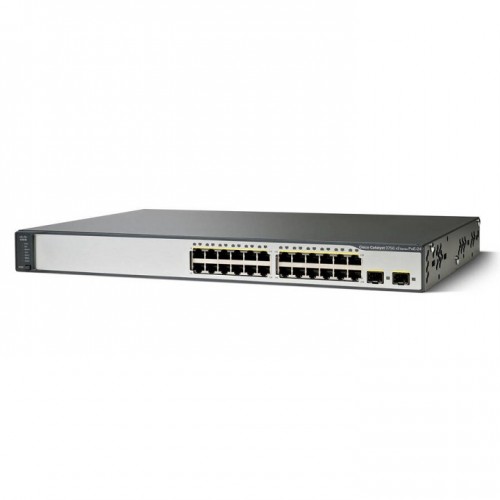 Cisco WS-C3750V2-24PS-E Catalyst 3750 V2 24 Port PoE Switch