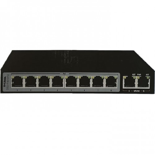 D-Link DGS-F1010P-E 8 Port Gigabit PoE Switch