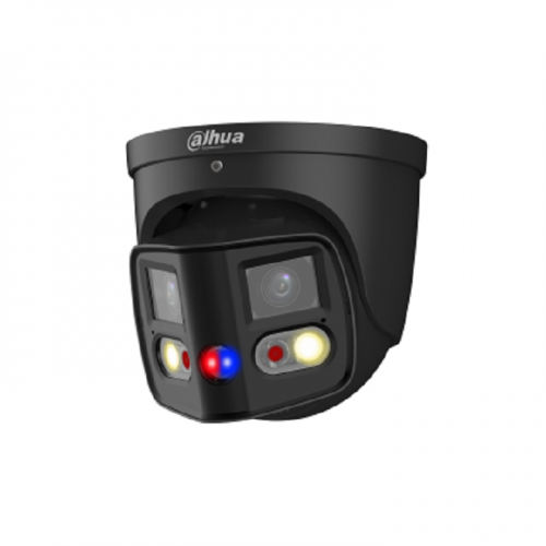 Dahua IPC-PDW3849-A180-AS-PV 2x4MP TiOC Duo Splicing Fixed-focal Eyeball WizSense Network Camera - Black