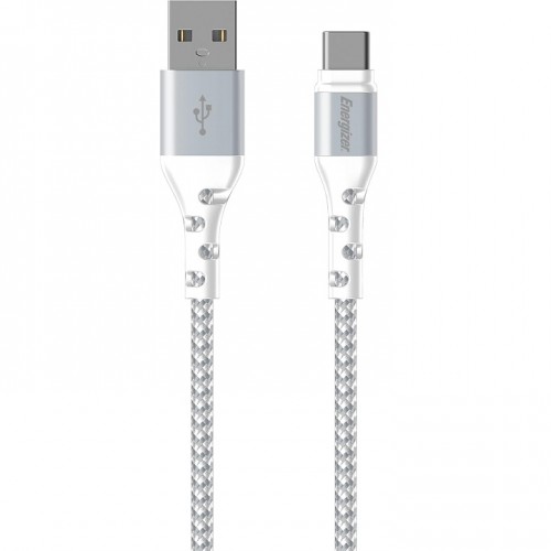 Energizer C520CKWH Câble USB-A/USB-C renforcé, 2 m - Blanc
