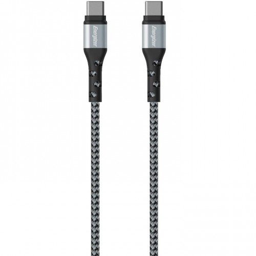 Energizer C521CKSL Braided USB-C/USB-C Charging Cable 2m - Silver