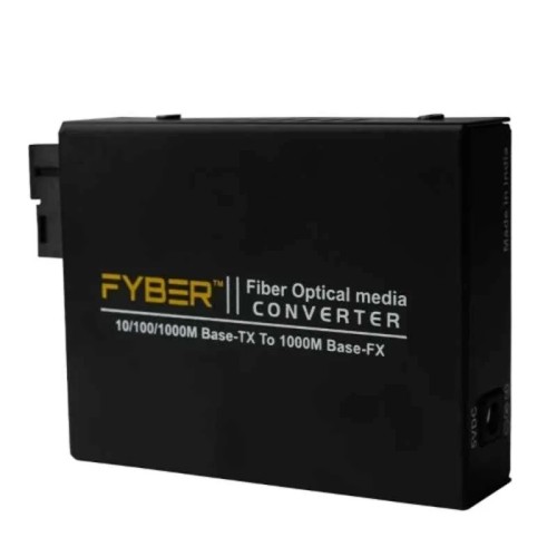 Fyber FYMC-GE22 10/100/1000Mbps Base 20km Distance Transmission Pair A & B New Tx/Rx Media Converter