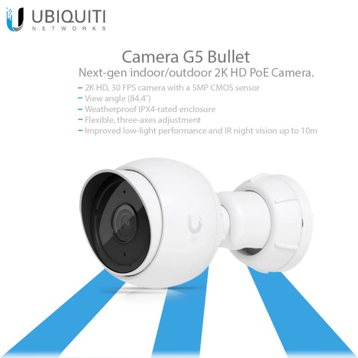 Ubiquiti UVC G5 Bullet indoor outdoor 2K HD PoE Camera Best price in Dubai UAE