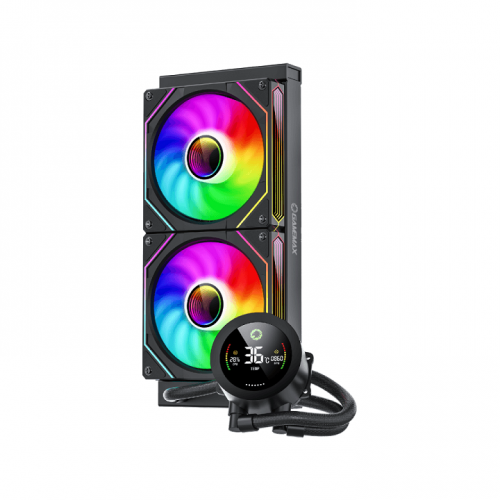 Gamemax IceBurg 240 Digital CPU Cooling Fan - Black