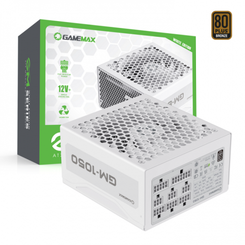 Gamemax GM-1050 1050W Power Supply - White