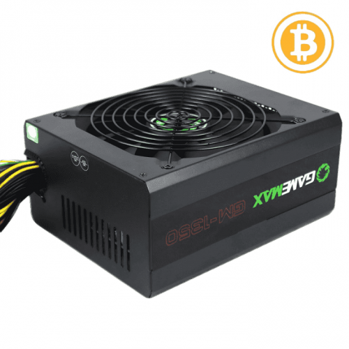 Gamemax GM-1350 1350W MINING 80+ GOLD Power Supply - Black