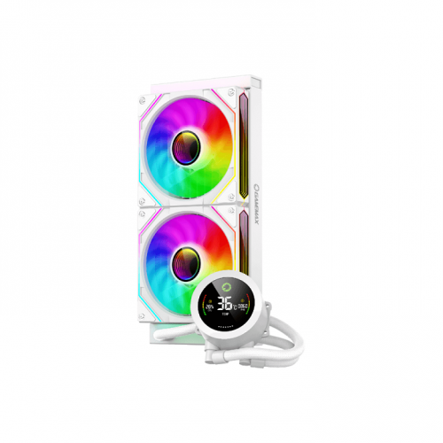 Gamemax IceBurg 240 Digital CPU Cooling Fan - White