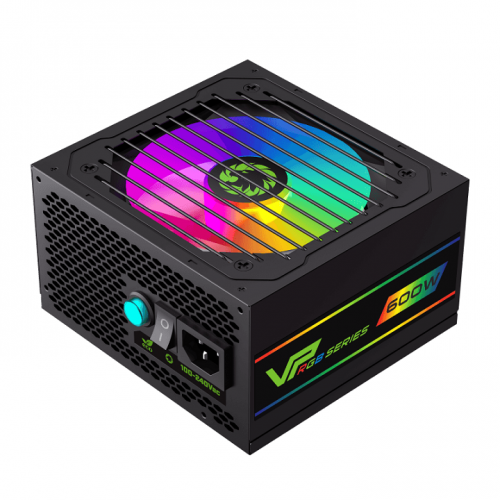 Gamemax VP-600-RGB-M 600W Power Supply - Black