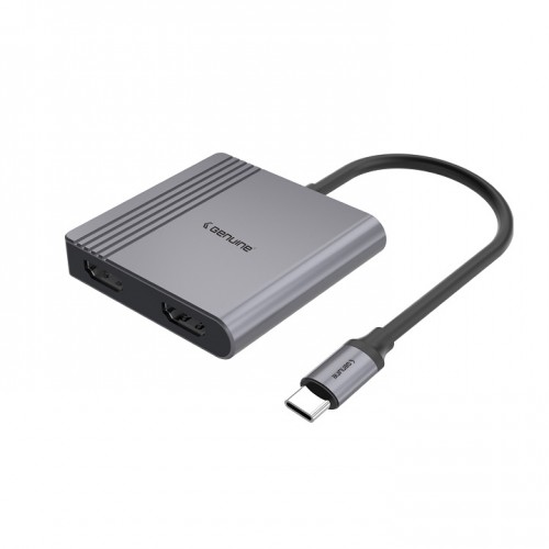 Genuine GN-DC42H Type-C to 2xHDMI Adapter