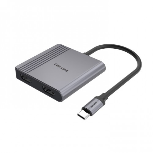 Genuine GN-DC44J 4-in 1 Type C to USB-A 3.0+2x HDMI + PD