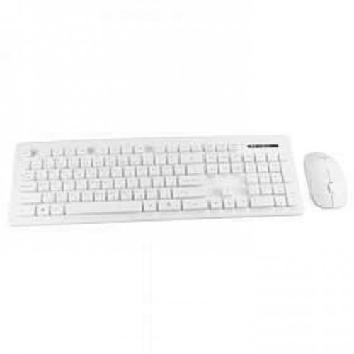 Genuine GN-KM232W Wireless Desktop Keyboard Mouse Combo 1000dpi Soft Rubber Coating - White