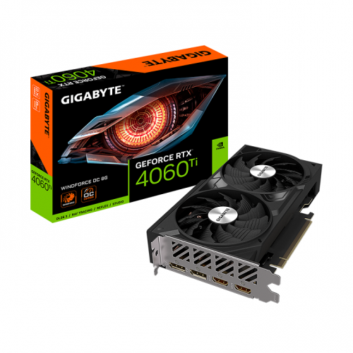 Gigabyte GeForce RTX 4060 Ti WINDFORCE OC 8G Graphics Card - GV-N406TWF2OC-8GD