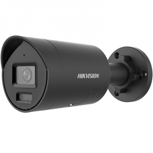 Hikvision DS-2CD2047G2H-LIU/SL(2.8mm) 4 MP Smart Hybrid Light with ColorVu Fixed Mini Bullet Network Camera - Black - 311325329