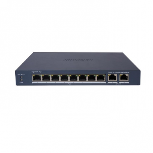 Hikvision DS-3E1310P-EI/M 8 Port Fast Ethernet Smart POE Switch