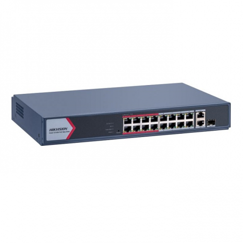 Hikvision DS-3E1318P-EI/M 16 Port Fast Ethernet Smart POE Switch