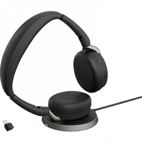 Jabra 26699-989-889-01 Evolve2 65 Flex USB-C UC Stereo With Wireless Charging Stand