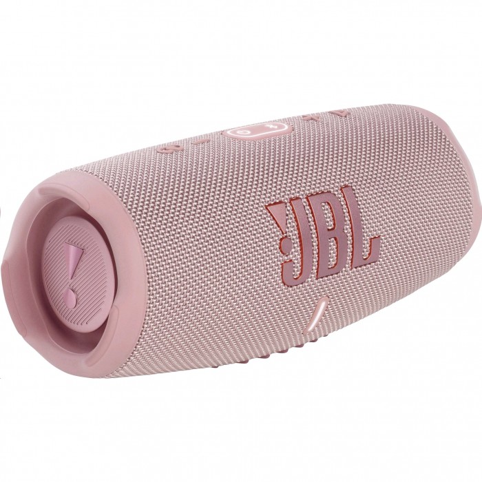 JBL Charge 5 Splash Proof Portable Bluetooth Speaker, Pink