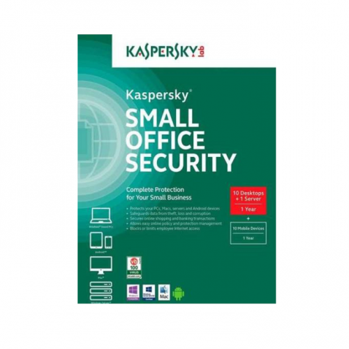 Kaspersky Small Office Security 10 Desktop + 1 Server, Digital Download