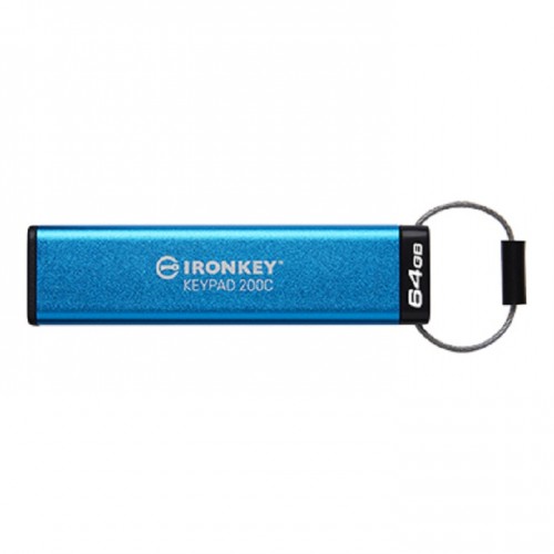 Kingston IKKP200C/64GB IronKey Keypad 200 Series USB Flash Drive USB-C
