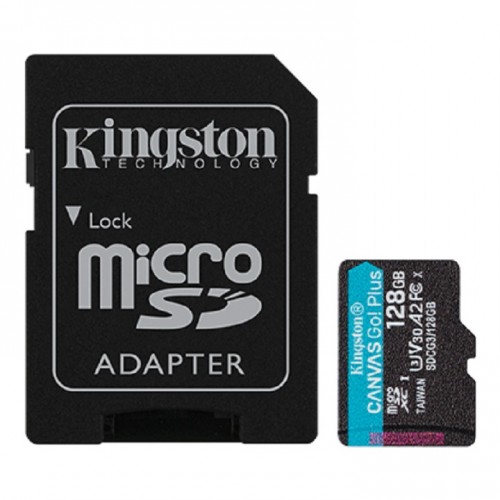 Kingston SDCG3/128GB Canvas Go! Plus microSD Memory Card With SD Adapter