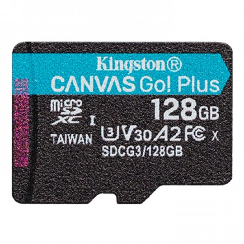Kingston SDCG3/128GBSP Canvas Go! Plus microSD Memory Card Without SD Adapter