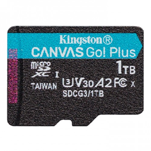 Kingston SDCG3/1TBSP Canvas Go! Plus microSD Memory Card Without SD Adapter