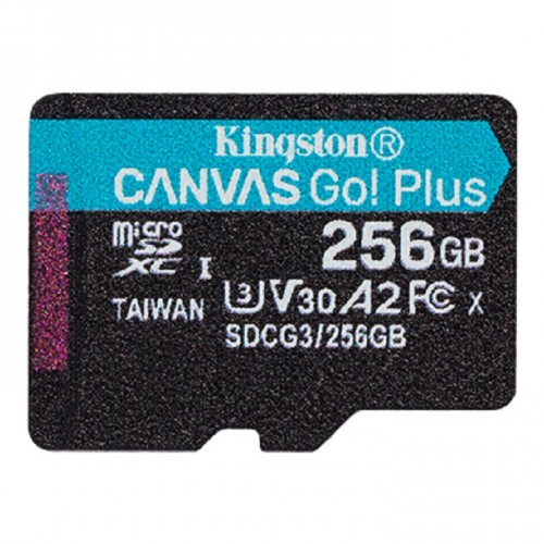 Kingston SDCG3/256GBSP Canvas Go! Plus microSD Memory Card Without SD Adapter