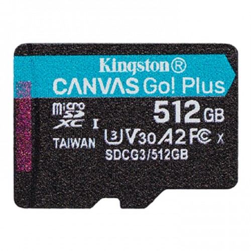 Kingston SDCG3/512GBSP Canvas Go! Plus microSD Memory Card Without SD Adapter