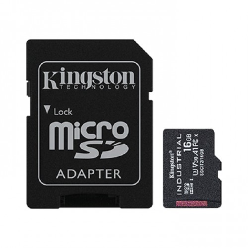 Kingston SDCIT2/16GB Industrial microSD Memory Card With SD adapter