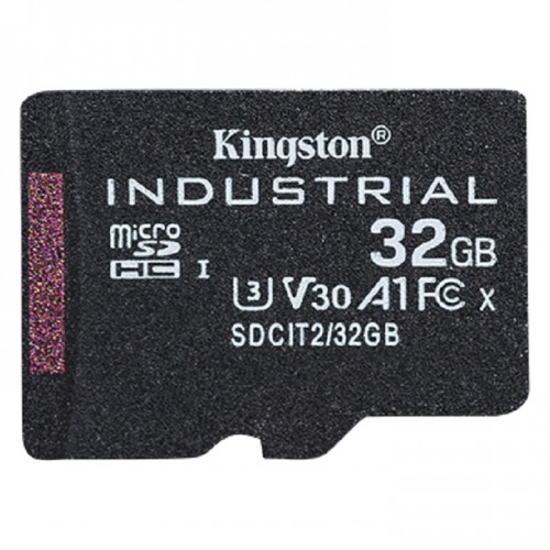Kingston SDCIT2/32GBSP Industrial microSD Memory Card Without SD adapter