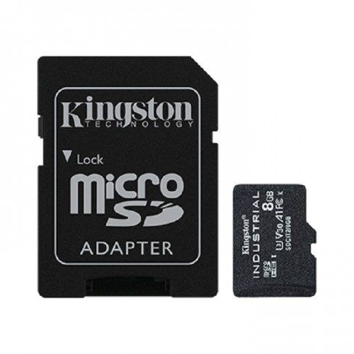 Kingston SDCIT2/8GB Industrial microSD Memory Card With SD adapter