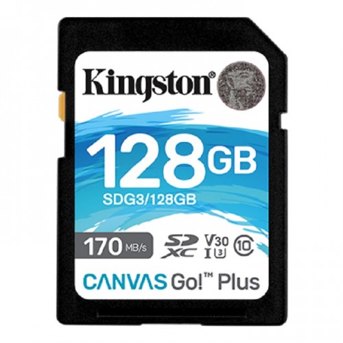 Kingston SDG3/128GB Canvas Go! Plus SD Memory Card