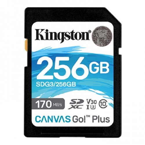 Kingston SDG3/256GB Canvas Go! Plus SD Memory Card