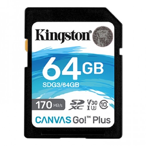 Kingston SDG3/64GB Canvas Go! Plus SD Memory Card