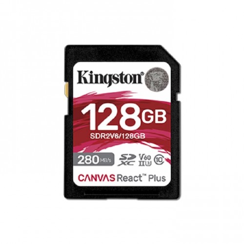 Kingston SDR2V6/128GB Canvas React Plus V60 SD memory card