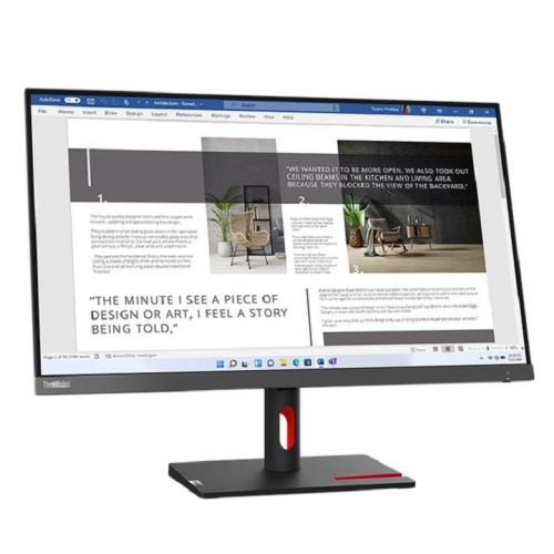 Lenovo ThinkVision S27i-30 27" FHD (1920x1080) IPS display, Anti-glare 16:9 Monitor - 63DFKAT4UK