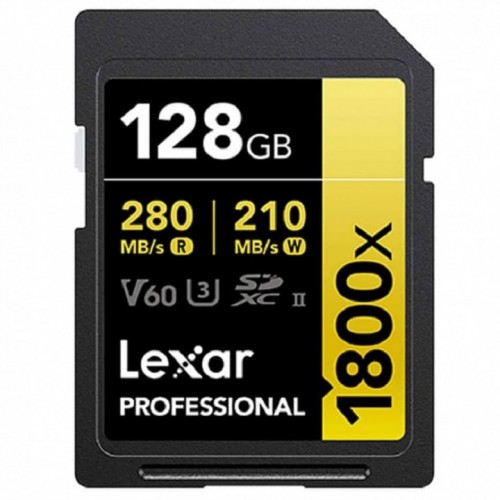 Lexar 128GB LSD1800128G-BNNNG Professional 1800x SDXC UHS-II Card