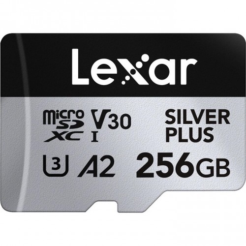Lexar 256GB LMSSIPL256G-BNANG MicroSDXC Silver Plus UHS-I Memory Card