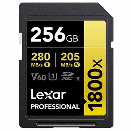 Lexar 256GB LSD1800256G-BNNNG Professional 1800x SDXC UHS-II Card