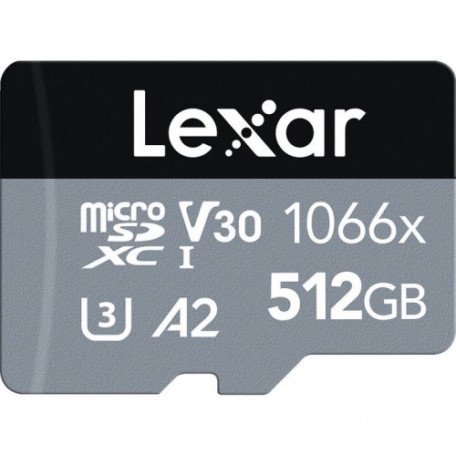 Lexar 512GB LMS1066512G-BNANG Professional 1066x microSDXC UHS-I SILVER Series Memory Card