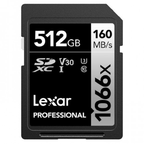 Lexar 512GB LSD1066512G-BNNNG Professional 1066x SDXC Memory Card