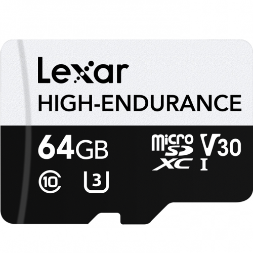 Lexar 64GB LMSHGED064G-BCNNG High Endurance MicroSDHC UHS-I Memory Card