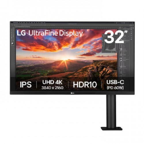 LG 32UN880K-B 31.5" UHD 4K Ergo IPS Monitor with USB-C