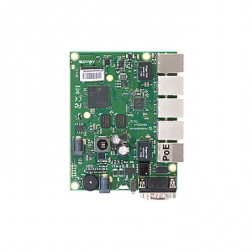 Mikrotik RB450Gx4 Four core 716MHz CPU, 1GB RAM, 5xGigabit Ethernet, PoE out on port RouterOS L5