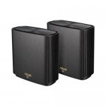 Asus (90IG0590-MO3G20) ZenWifi AX (XT8) Tri-Band Mesh System With WiFi 6 Router (2 Pack) - Black