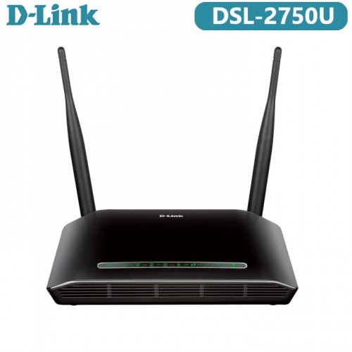 D-Link DSL-2750U Wireless N 300 ADSL2+ Modem Router